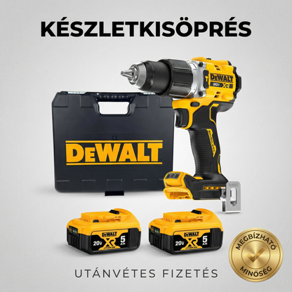 DEWALT Ütvefúró Csavarozó – Teljes Készlet + 2 Akkumulátor + 26 Tartozék